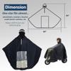 SunMelt Elderly Mobility Scooter Poncho, Wheelchair Rain Cape Cover Bicycle Protective Coat for Snow Dust Sleet Resistance, 64 In x 69 In view 2