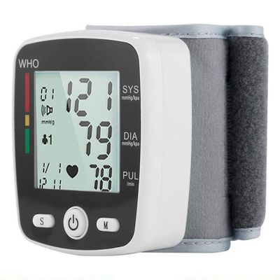 Bontannd Rechargeable Wrist Blood Pressure Monitor Automatic Digital Heart Rate Pr Tonometer Sphygmomanometer 1pc