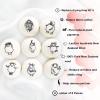 Kainga Recka Wool Dryer Balls, 8PCS Dryer Balls with Happy Sheep - Natural & Organic, 100% New Zealand Wool Handmade, Chemical-Free Reusable Laundry Balls, Anti-Static Reduce Wrinkles and Save Time view 3