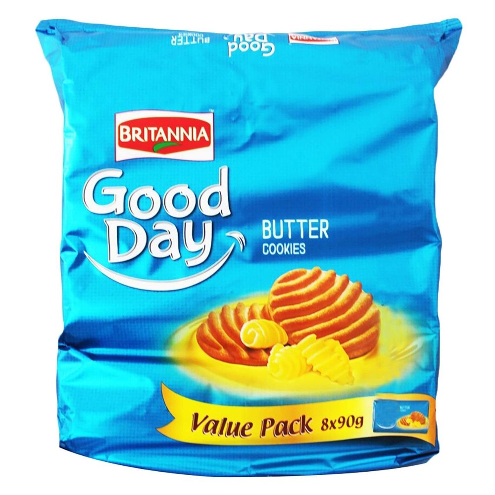 Britannia Good Day Butter Cookies (648g) (Pack of 1)  Melt-In-Mouth Loaded with Butter Cookies - Cracker Cookies Snacks for Kids