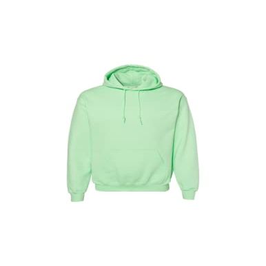 Heavy Blend 8 oz. 50/50 Hood (G185), (Mint Green), Large