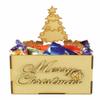 Vision4ever 1x Merry Christmas Sweet Chocolate Hamper Treat Gift Boxes Christmas Tree Shape (Chocolate Not Included) view 1