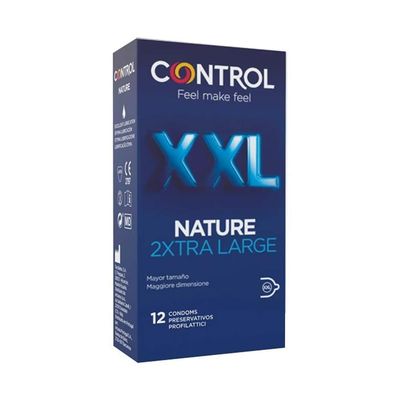 Control Nature XXL Condoms Extra Large Condoms, Pack of 12