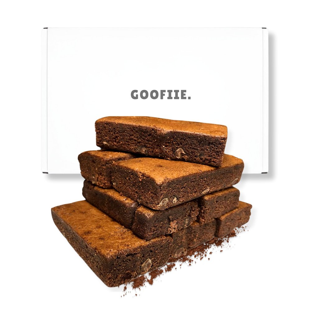Brownies by Post Chocolate Brownie Hamper - 8 Chocolate Brownies Gift Box - Delicious Letterbox Delivery - Exclusive To GOOFIIE.