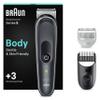Braun Body Groomer 5, Manscape Tool for Men with SkinShield Technology, Sensitive Comb, Wet & Dry, 100% Waterproof, UK 2 Pin Plug, BG5350, Grey/White view 1