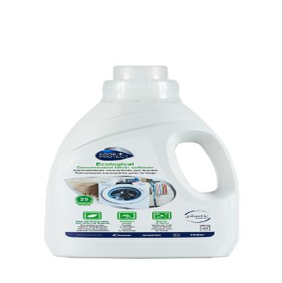 CARE+PROTECT Eco Friendly Fabric Softener - Concentrated Formula - Hypoallergenic - Without Dyes And Phosphates - 750 ml For Up To 25 Washes - White
