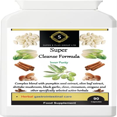 Cleanse Gastrointestinal Support - Super Formula with Caprylic Acid & Cloves Supplement - 90 Capsules