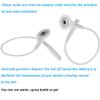Zyxdk 3 Pairs Silver Fiber Electrode Conductive Wristband Compatible with Most Machine Units for Joint Pain, Arthritis, Sports Injuries (Color : Gray) view 2