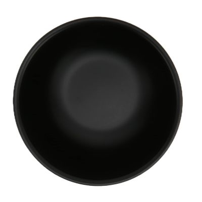 AMONIDA Shaving Bowl, Black Stainless Steel Shaving Bowl Anti Slip Stainless Steel for Travel for Home for On Business Trip for Hotel