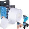Kinesiology Tape for Sports Athletes - 16 FT Waterproof Athletic Tape for The Knee, Elbow and Shoulder Muscles, etc. (White,5 cm) view 1