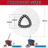 12 Pack Spin Mop Replacement Heads, 100% Microfiber Spin Mop Refill for Easy Wring Compatible with Triangle Spin Mop, 360 Degree Spinning Mop Replace Head for Floor Cleaning view 2