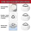 12 Pack Spin Mop Replacement Heads, 100% Microfiber Spin Mop Refill for Easy Wring Compatible with Triangle Spin Mop, 360 Degree Spinning Mop Replace Head for Floor Cleaning view 4