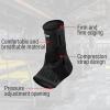 LQSCJS 2 Pack Ankle Brace for Weak Ankles, Adjustable Compression Ankle Support for Men Women Achilles Tendon Support, Stabilize Ligaments, Plantar Fasciiti, Eases Pain Sprained Ankle Pain, Black view 4