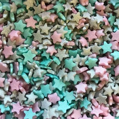 Vision4ever Xmas Party Cupcake Sprinkles Edible Mini Glimmer Stars Cake Toppers Decorations Birthday With Attractive Looks