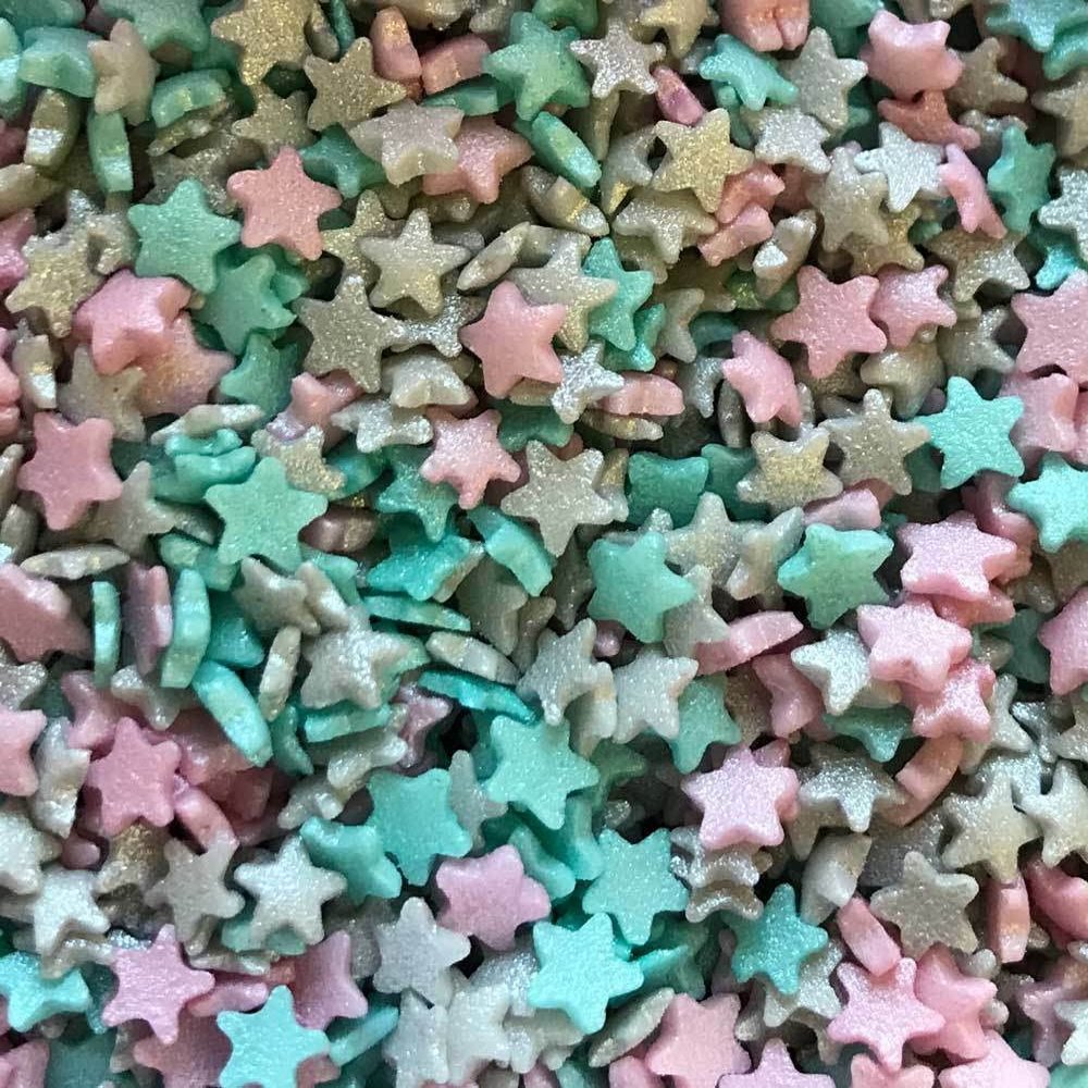 Vision4ever Xmas Party Cupcake Sprinkles Edible Mini Glimmer Stars Cake Toppers Decorations Birthday With Attractive Looks