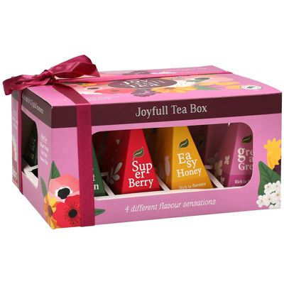 Tea Gift Set  12 Tea Bags, 4 Flavours, Earl Grey Tea Bags, Green Tea, Super Berry, Earl Grey & Black Tea Tea Bags Individually Wrapped, Fruit Tea, Stocking Filler, Gifts For Women, Men & Tea Lovers