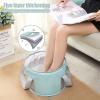 14L Large Collapsible Foot Bath Basin, Portable Foot Soaking Tub Bag with Handles, Folding Foot Tub for Soaking Feet, Pedicure Foot Spa Soak Bucket for Travel Camping, with Storage Bag (21L - B5) view 3