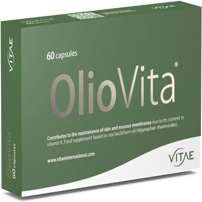 Vitae Oliovita | Menopause Supplement | 100% Sea Buckthorn Oil (with omega7) | Hydration, Nutrition and Regeneration of Skin | Antioxidant | Cellular Aging | Skincare | 60 Capsules