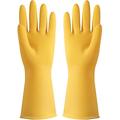 NC Size L Kitchen Rubber Gloves Thickened Dishwashing Household Waterproof Gloves