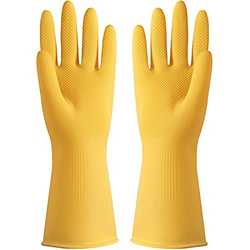 NC Size L Kitchen Rubber Gloves Thickened Dishwashing Household Waterproof Gloves
