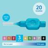 TePe Interdental Brush, Original, Blue, 0.6mm/ISO 3, 20pcs, Plaque Removal, efficient Clean Between The Teeth, Tooth Floss, for Small Gaps view 3