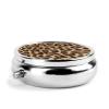 Pill Box Leopard Print Lumbar Pill Case for Purse Cute Small Travel Round Pill Organizer view 3
