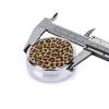 Pill Box Leopard Print Lumbar Pill Case for Purse Cute Small Travel Round Pill Organizer view 4
