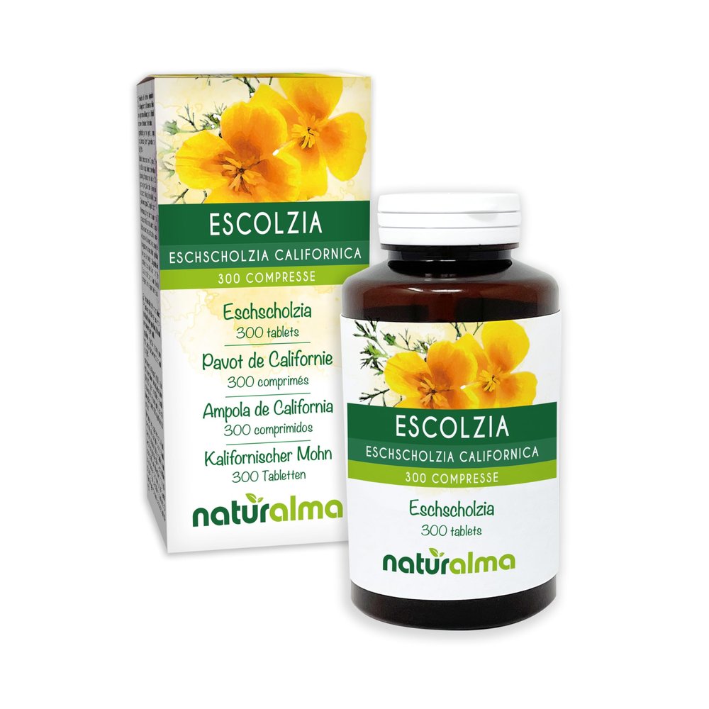 Eschscholzia (Eschscholzia californica) herb Naturalma - 150 g - 300 Tablets - Food Supplement - Natural and Vegan