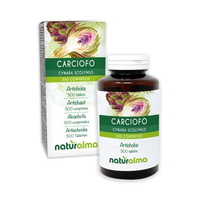 Artichoke (Cynara scolymus) Leaves Naturalma - 150 g - 300 Tablets - Food Supplement - Natural and Vegan