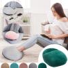 Foot Warmer, Electric Foot Warmer Slippers for Men and Women, Portable USB Heated Feet Warmers Plush Cloth Shoes with Electric Heating Pad Soft Flannel Foot Massager Warmer, Anti-Slip (Khaki) view 2