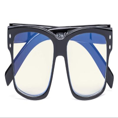 CessBlu Blue Light Filter,Computer Readers,Reduce Eyestrain,Sleep Better Gaming Glasses(Black)+2.0