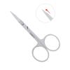 3pcs Small Eyebrow Scissors and Nose Hair Scissor, Beard Moustache Eyelash Nail Trimmer Facial Hair Grooming Scissors for Man and Woman view 2