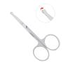 3pcs Small Eyebrow Scissors and Nose Hair Scissor, Beard Moustache Eyelash Nail Trimmer Facial Hair Grooming Scissors for Man and Woman view 4