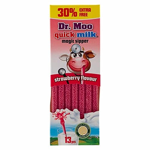 QUICK MILK MAGIC SIPPER STRAWS INSTANT FLAVOURS | NUMBER OF PACKS 02 (STRAWBERRY STRAWS)