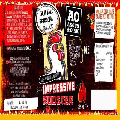 Angus and Oink Angus & Oink Impressive Rooster - Buffalo Sriracha Sauce 295ml
