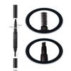 VOID Homme Beard Lining Kit (Black) - Beard Filler Pencil, Beard Shaping Comb and Beard Aligning Razors- Beard Filler Kit for Waterproof Natural Look view 3