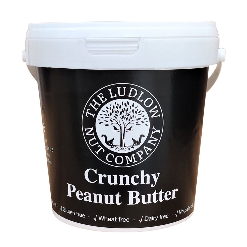 Crunchy Hi-Oleic Peanut Butter by Ludlow Nut - Gluten Free - Source of Vegan Protein - Healthy Snack - Contains Dry Roasted Peanuts and Himalayan Pink Salt