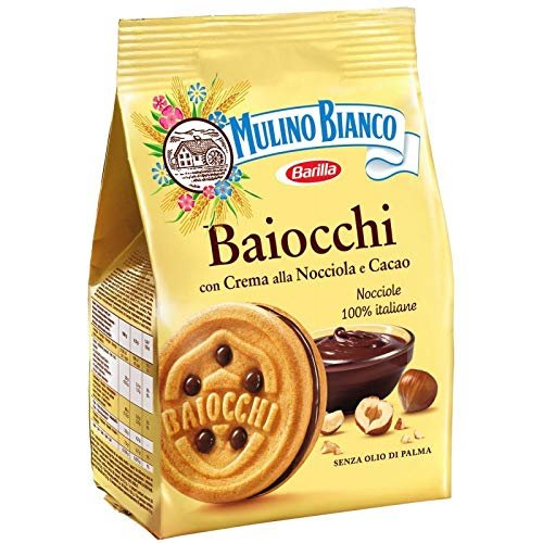 Epicerie Mulino Bianco - Baiocchi Nocciola 260G - Pack of 3