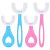 JOOTUEPO 4PCS Baby Toothbrush Children 360 Degree U-Shaped Child Toothbrush Teethers Soft Silicone Baby Brush Kids Teeth Oral Care Cleaning(Aged 2~12) view 1