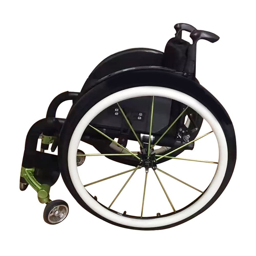 SATSAT 24-Inch,1Pair Wheelchair Push Rim Covers, Silicone Hand Push Cover, Rear Wheel Sports Wheelchair Cover, Non-Slip Wear-ResistantImprove Grip and Traction,White