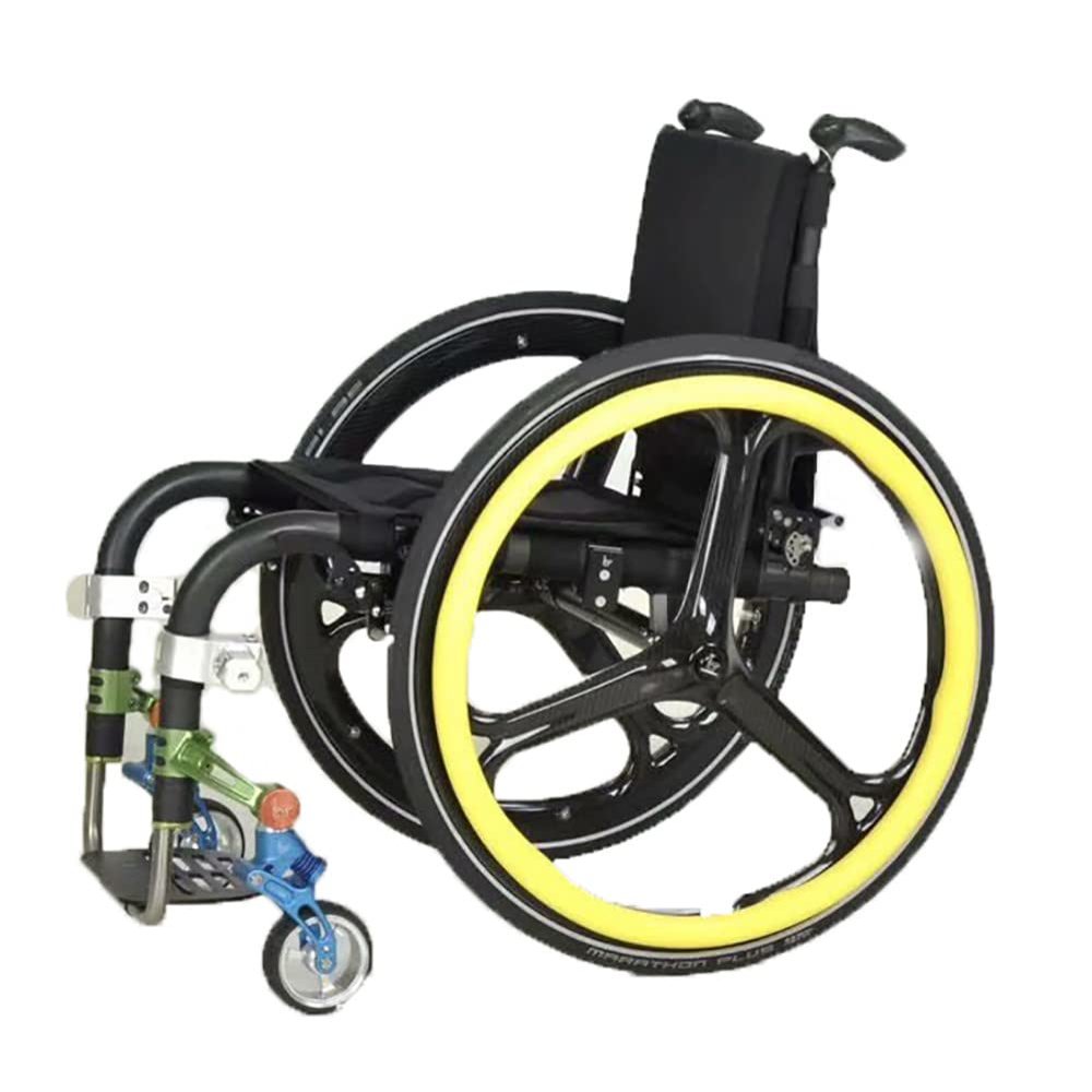 24-Inch,1Pair Wheelchair Push Rim Covers, Silicone Hand Push Cover, Rear Wheel Sports Wheelchair Cover, Non-Slip Wear-ResistantImprove Grip and Traction,Yellow