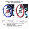 SATSAT 24-Inch,1Pair Wheelchair Push Rim Covers, Silicone Hand Push Cover, Rear Wheel Sports Wheelchair Cover, Non-Slip Wear-ResistantImprove Grip and Traction,Green view 4