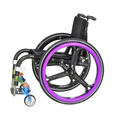 24-Inch,1Pair Wheelchair Push Rim Covers, Silicone Hand Push Cover, Rear Wheel Sports Wheelchair Cover, Non-Slip Wear-ResistantImprove Grip and Traction,Purple