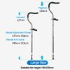 JJ Home Axillary Crutches (Pair), Adult Crutches for Men and Women, Adjustable Crutches, with Shock Absorption System and Foldable Crutches for Walking, Aluminum Underarm Crutches (Size : 158cm) view 4