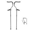 JJ Home Axillary Crutches (Pair), Adult Crutches for Men and Women, Adjustable Crutches, with Shock Absorption System and Foldable Crutches for Walking, Aluminum Underarm Crutches (Size : 128cm) view 1