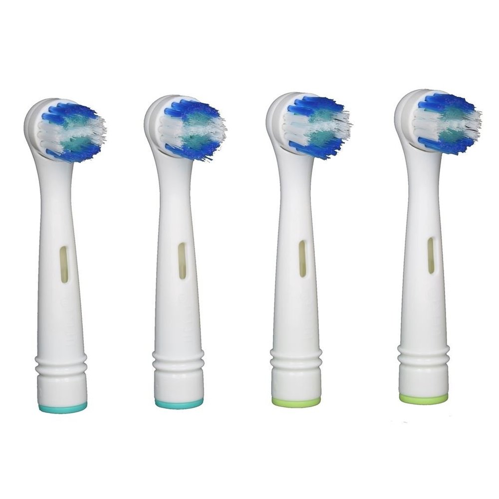 4X Replacement Toothbrush Heads Compatible with Braun Oral-B SmartSeries, Vitality Electric Rechargeable Handle Precision Clean Gum Care Refill Spares