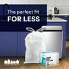 1.2 Gallon Simplehuman Compatible with Simplehuman (x) Code A, 0.5 Mil, White, 11.5"W x 15.5"H, 200/Count (8 Rolls of 25) view 3