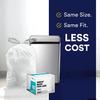 1.2 Gallon Simplehuman Compatible with Simplehuman (x) Code A, 0.5 Mil, White, 11.5"W x 15.5"H, 200/Count (8 Rolls of 25) view 4