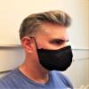 Comfortable BioSmart Fabric Face Mask with Adjustable Silicone Earpieces and Nosepiece (Large 5 x 5.5 in) view 1