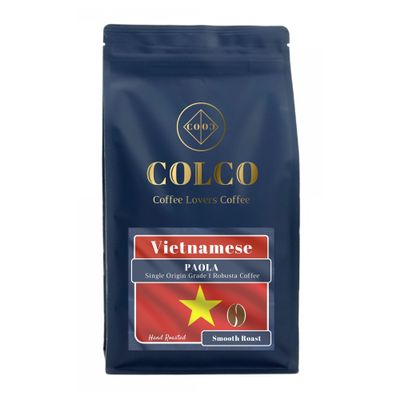 PAOLA: VIETNAMESE Single Origin Coffee | Grade 1 Robusta | Smooth Roast | Strong coffee | Hand Roasted Coffee Beans (1kg Resealable Bag)